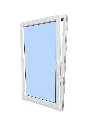 European Tilt and Turn Window White Exterior White Interior 24x20 Left Inswing