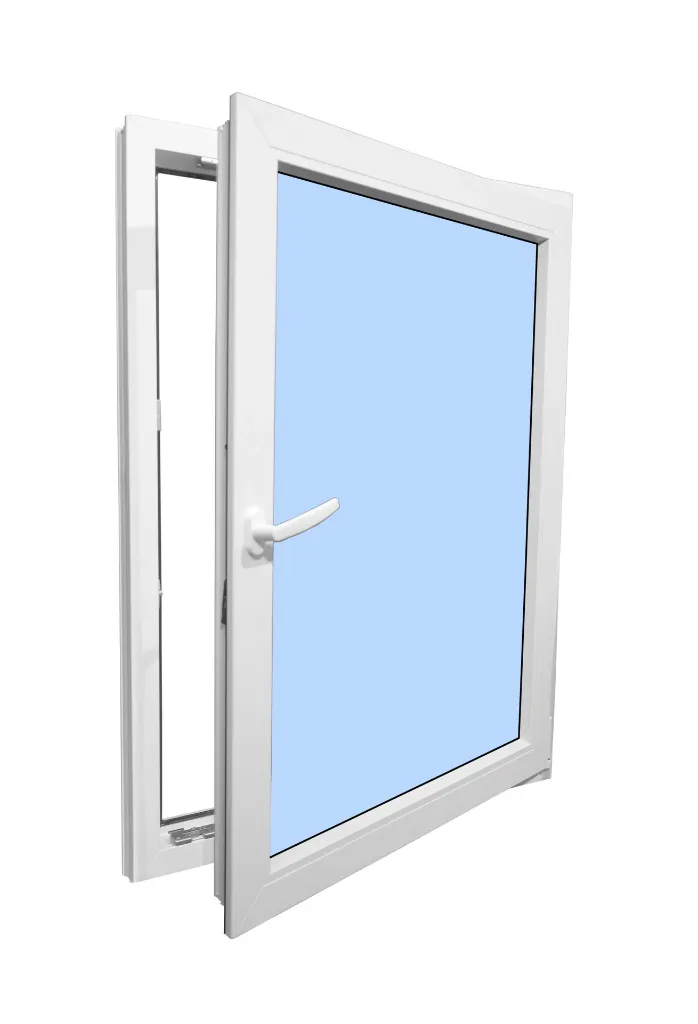 European Tilt and Turn Window White Exterior White Interior 24x20 Left Inswing