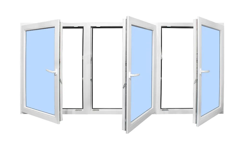 European Tilt and Turn Window Black Exterior White Interior 72x20 Left Left Right Inswing