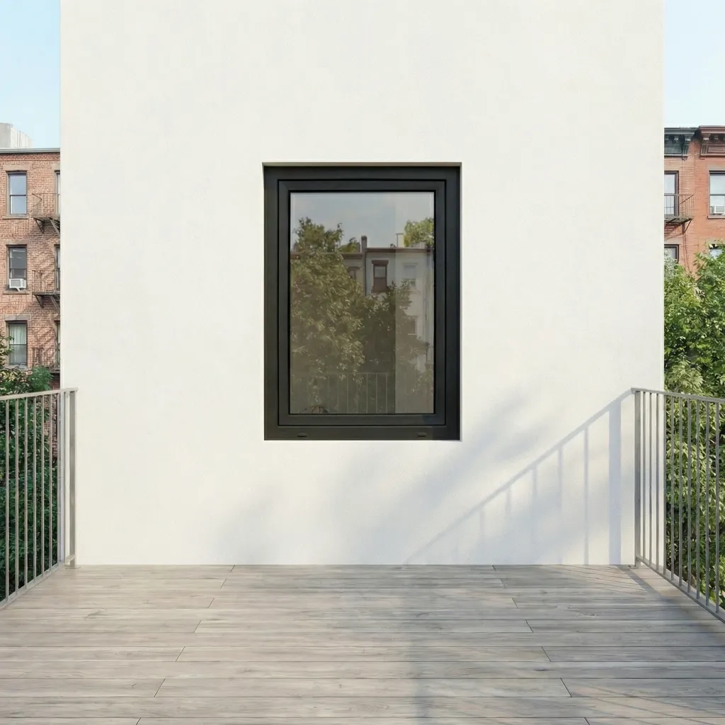 [SH2420WBL] Single Sash (Black Exterior & White Interior, 24" x 20", Left)